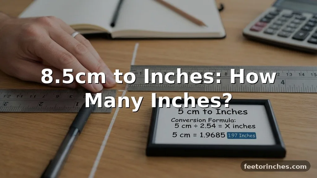 8.5cm to Inches: How Many Inches?