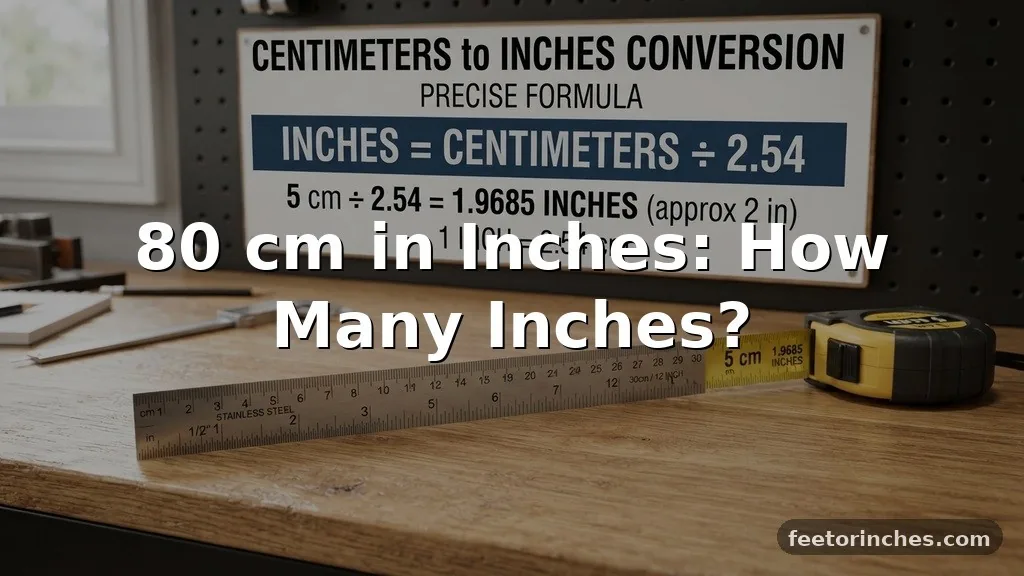 80 cm in Inches: How Many Inches?