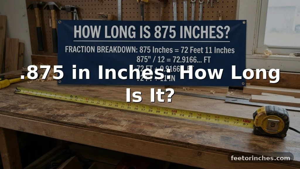 .875 in Inches: How Long Is It?