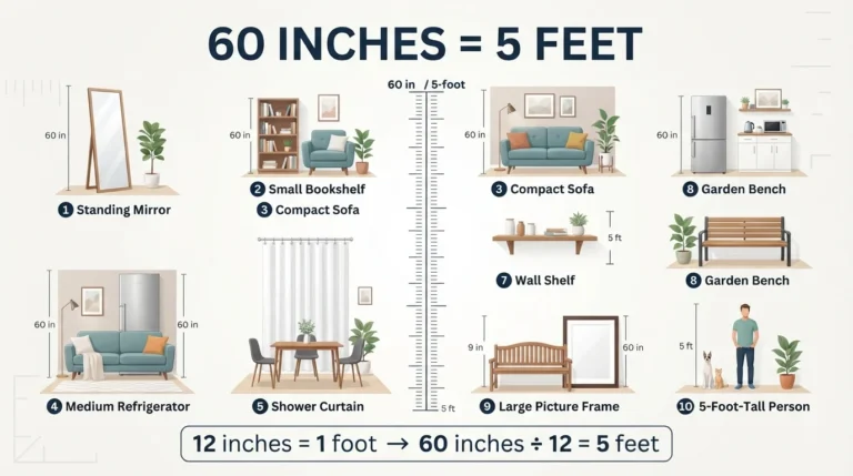 What Is 60 Inches in Feet