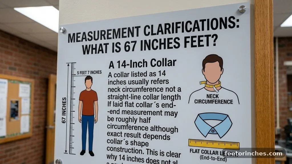 A 14-Inch Collar - What Is 67 Inches in Feet?