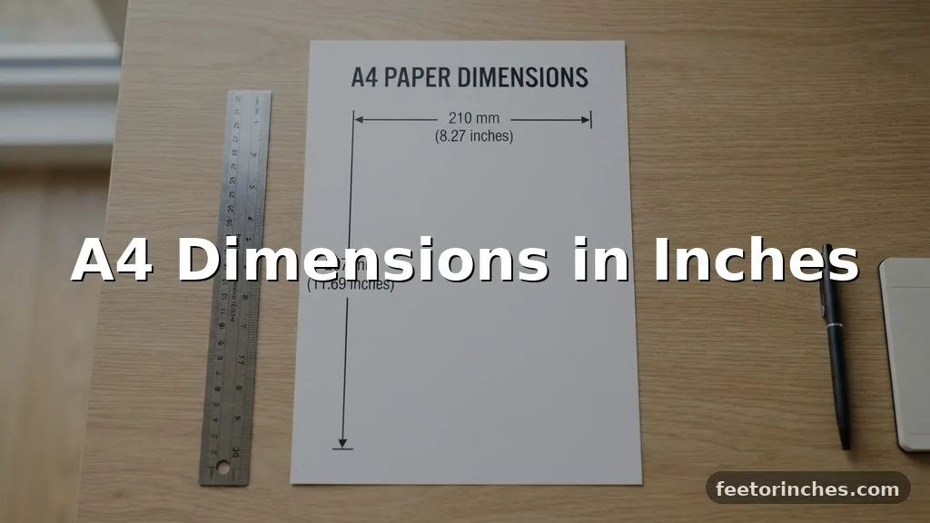 A4 Dimensions in Inches