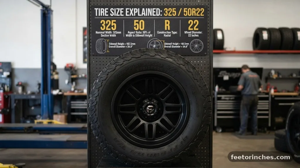 Breaking Down the Numbers - 325/50R22 in Inches: Tire Size Explained