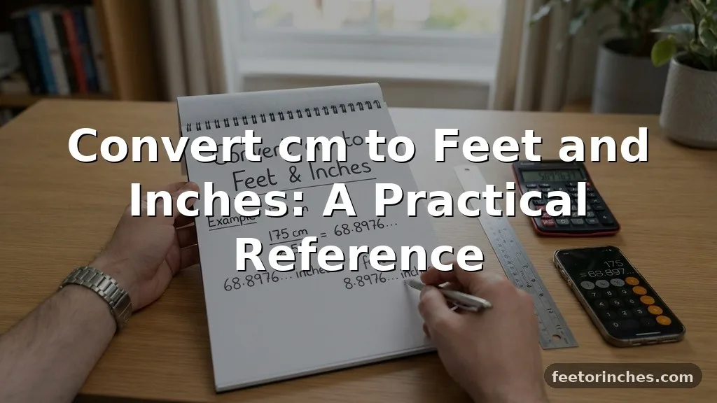 Convert cm to Feet and Inches: A Practical Reference