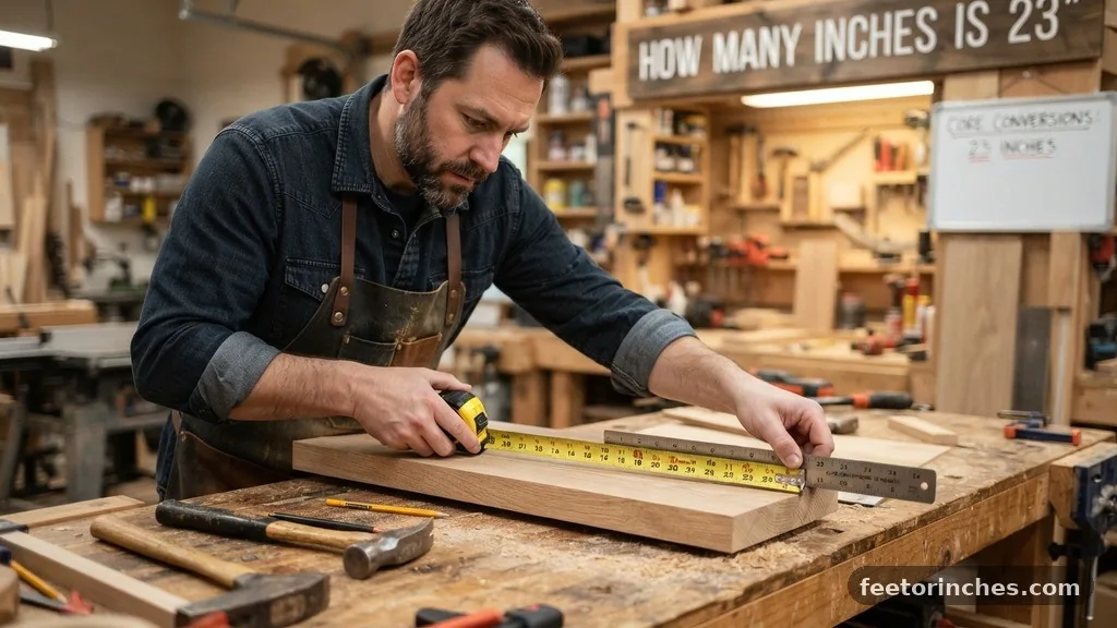 Core Conversions for 23 Inches - How Many Inches Is 23?