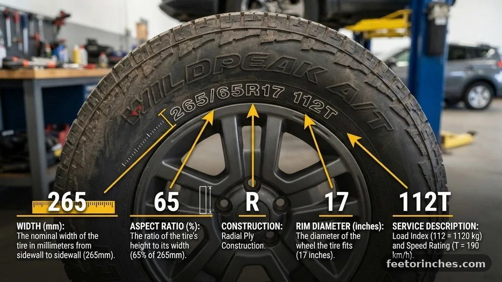 Decoding the Metric System - 265/65R17 in Inches: Tire Size Explained