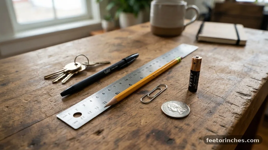 Everyday Household Objects - 18 mm in Inches: How Many Inches?