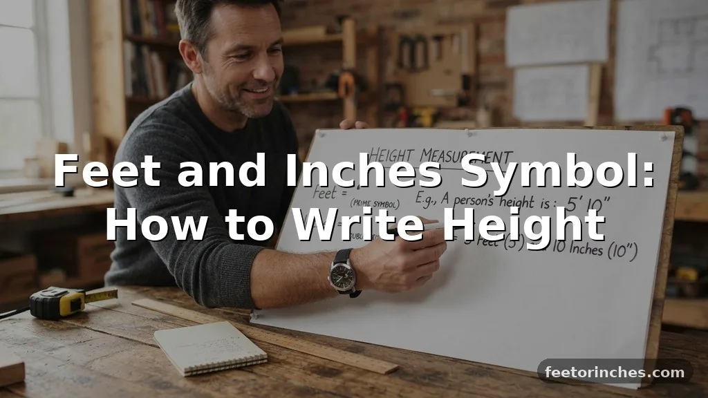 Feet and Inches Symbol: How to Write Height