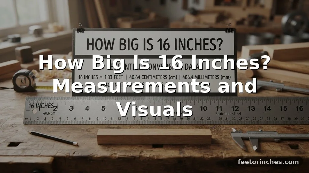 How Big Is 16 Inches? Measurements and Visuals