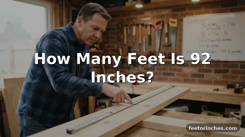 How Many Feet Is 92 Inches?