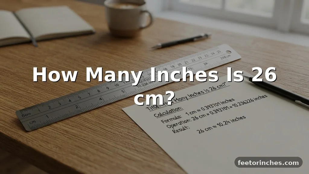 How Many Inches Is 26 cm?