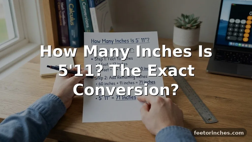 How Many Inches Is 5'11?