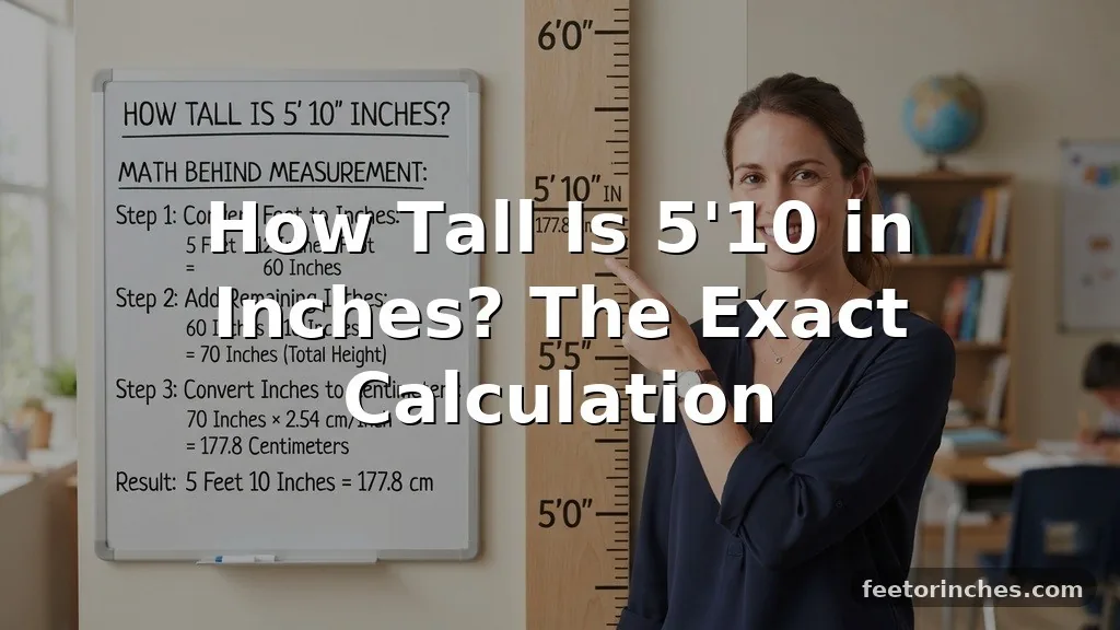 How Tall Is 5’10 in Inches? The Exact Calculation