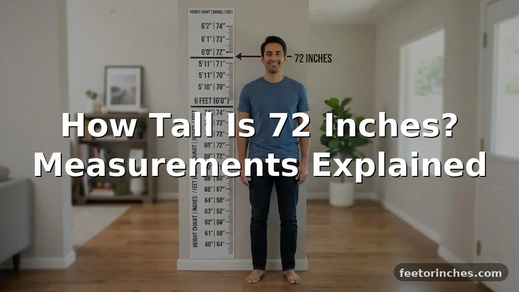 How Tall Is 72 Inches? Measurements Explained
