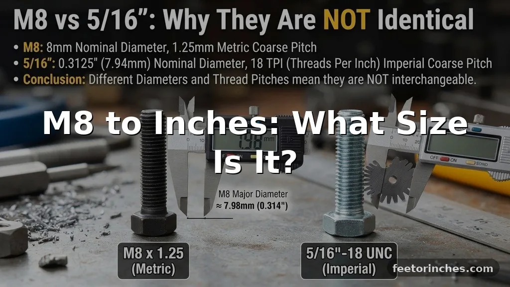 M8 to Inches: What Size Is It?