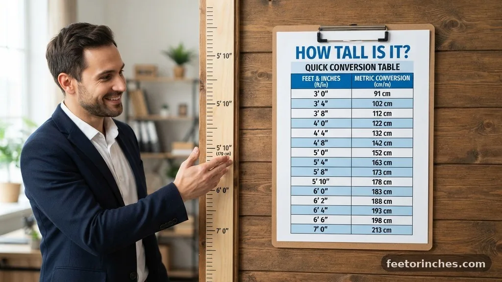 Quick Conversion Table - 55.5 Inches to Feet: How Tall Is It?