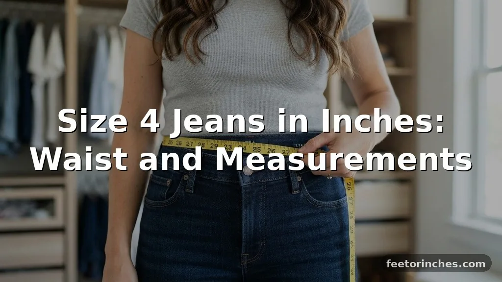 Size 4 Jeans in Inches: Waist and Measurements