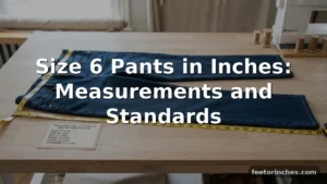 Size 6 Pants in Inches: Measurements