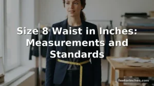 Size 8 Waist in Inches: Measurements
