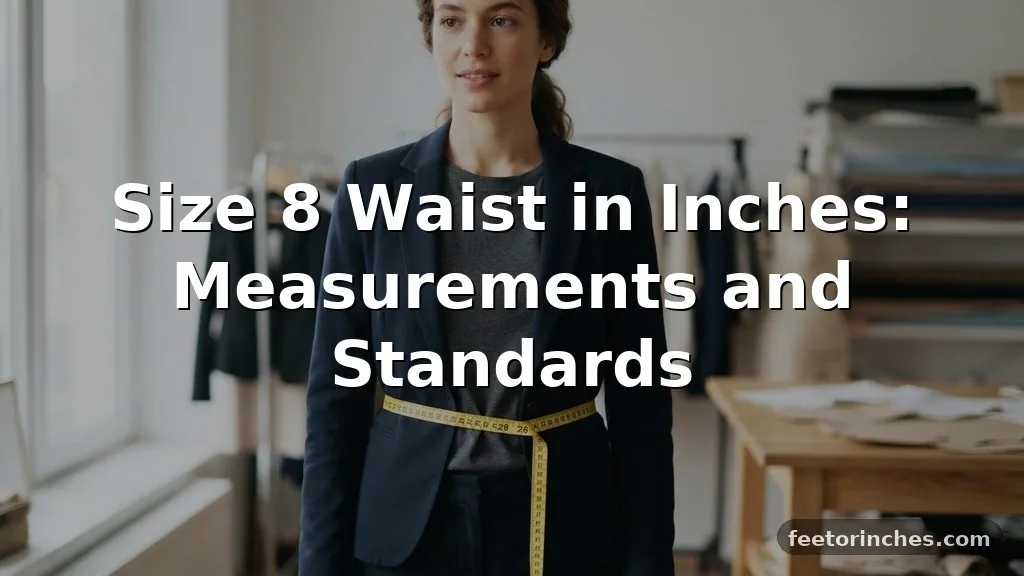 Size 8 Waist in Inches: Measurements and Standards