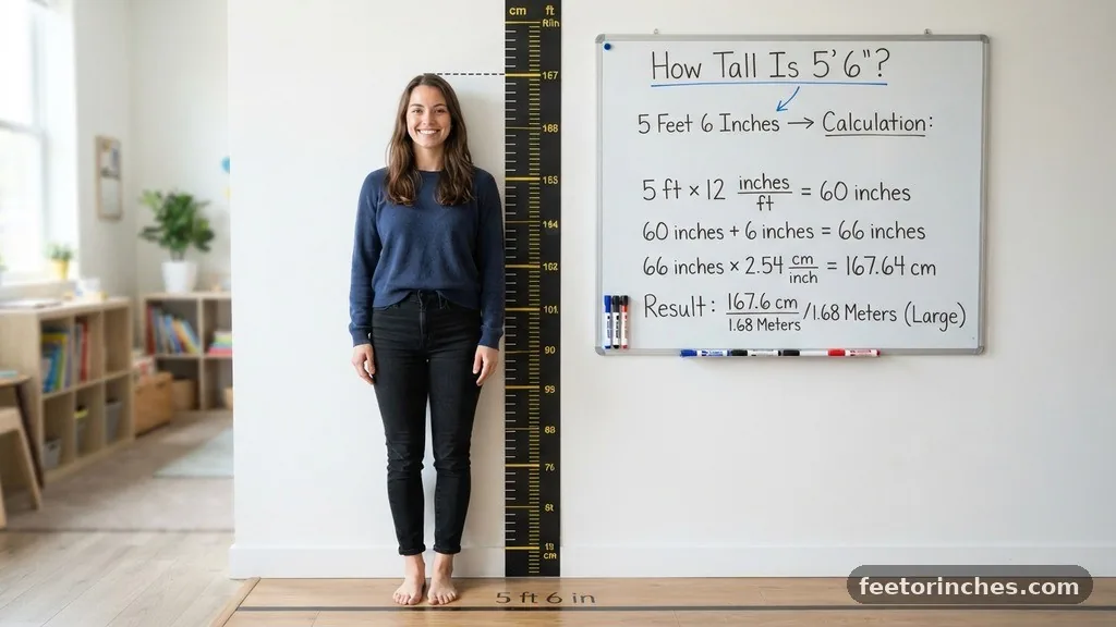 The Basic Math of Height Conversion - How Tall Is 5'6 in Inches?
