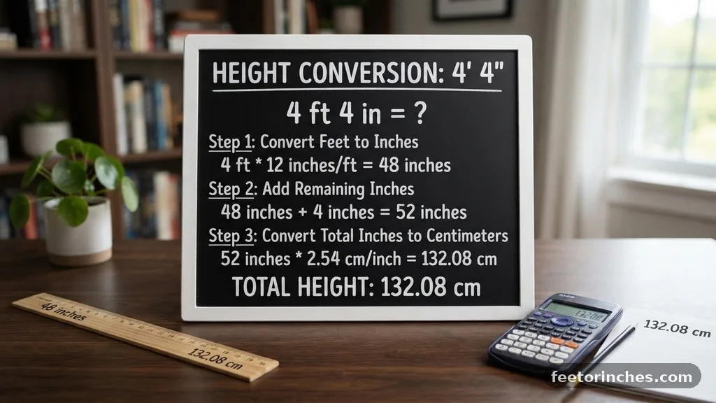 The Math Behind 4'4 in Inches - 4'4 in Inches: Height Conversion