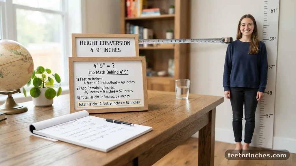 The Math Behind 4'9 in Inches - 4'9 in Inches: Height Conversion