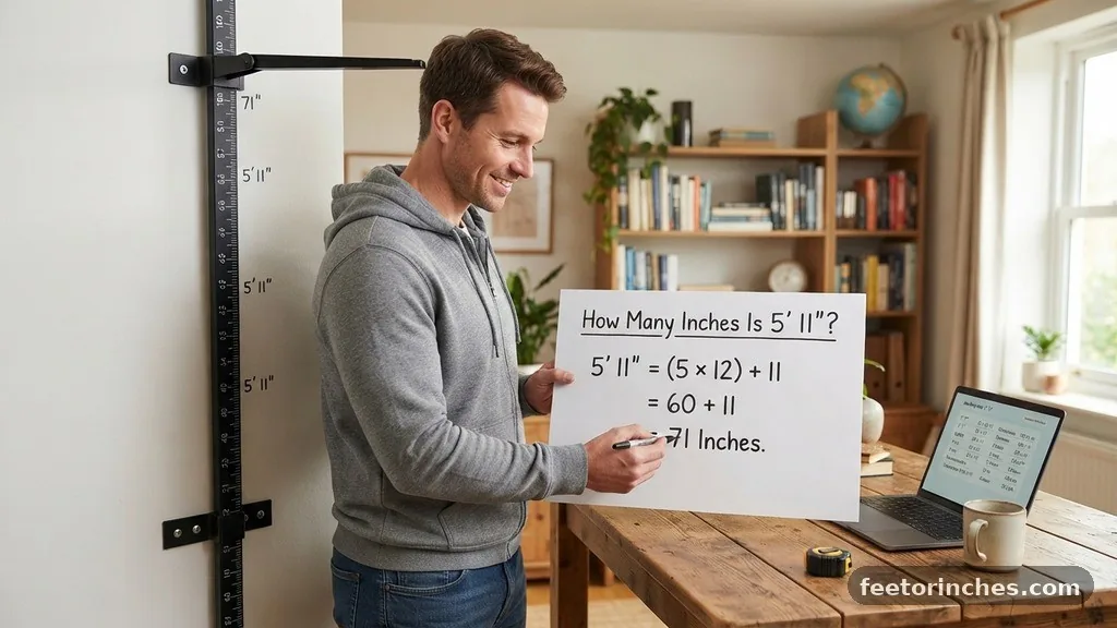 The Math Behind 5'11 - How Many Inches Is 5'11?