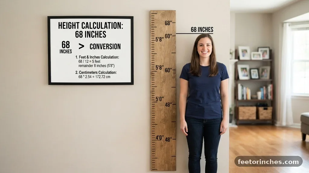 The Math Behind 68 Inches - 68 Inches in Height: How Tall Is It?
