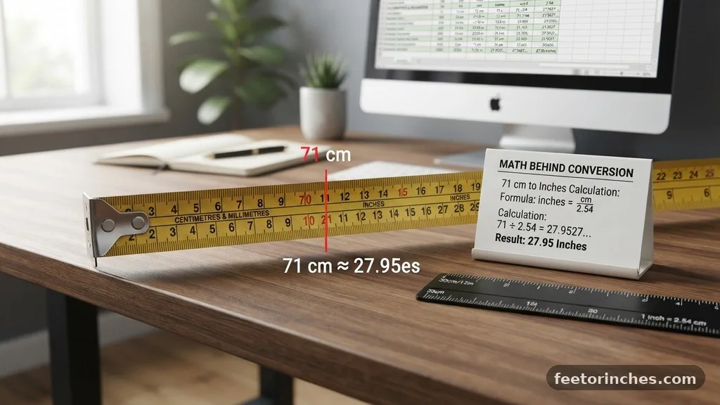 The Math Behind the Conversion - 71cm in Inches: How Many Inches?