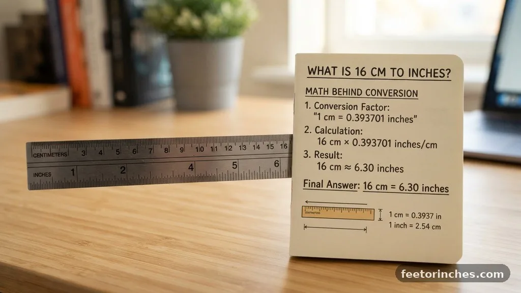 The Math Behind the Conversion - What Is 16 cm in Inches?
