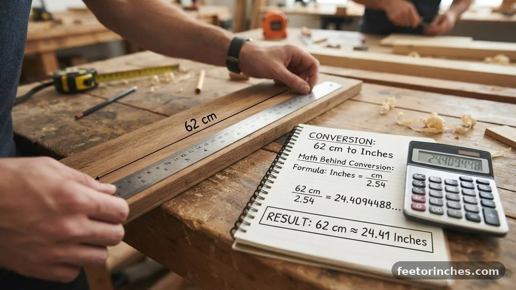 The Math Behind the Conversion - 62cm to Inches: How Many Inches?