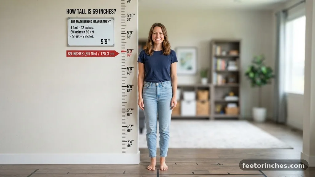 The Math Behind the Measurement - How Tall Is 69 Inches?