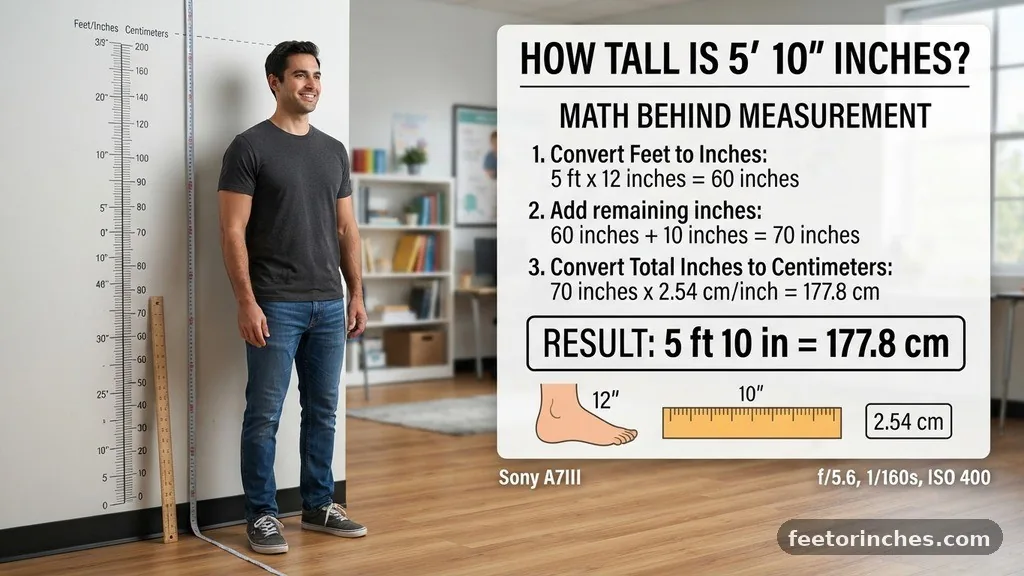 The Math Behind the Measurement - How Tall Is 5'10 in Inches?