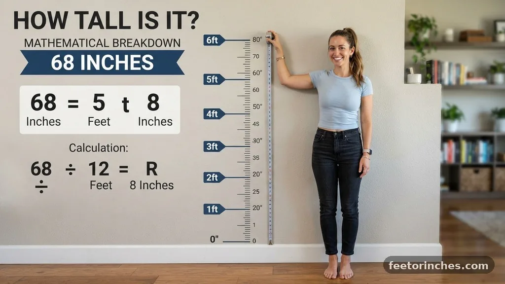The Mathematical Breakdown of 68 Inches - 68 Inches to Feet: How Tall Is It?