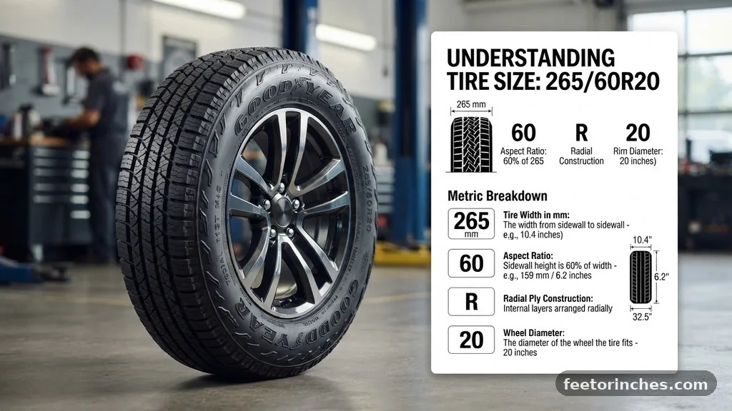 The Metric Breakdown - 265/60R20 in Inches: Tire Size Explained
