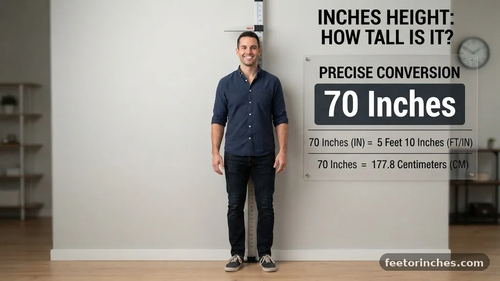 The Precise Conversion of 70 Inches - 70 Inches in Height: How Tall Is It?
