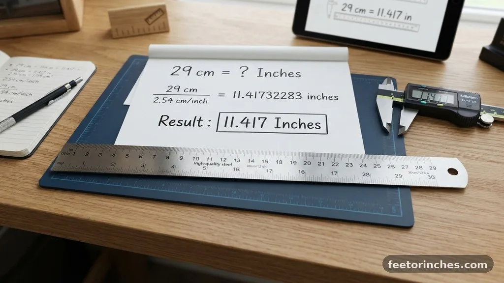 The Precise Mathematical Conversion - 29cm to Inches: How Many Inches?