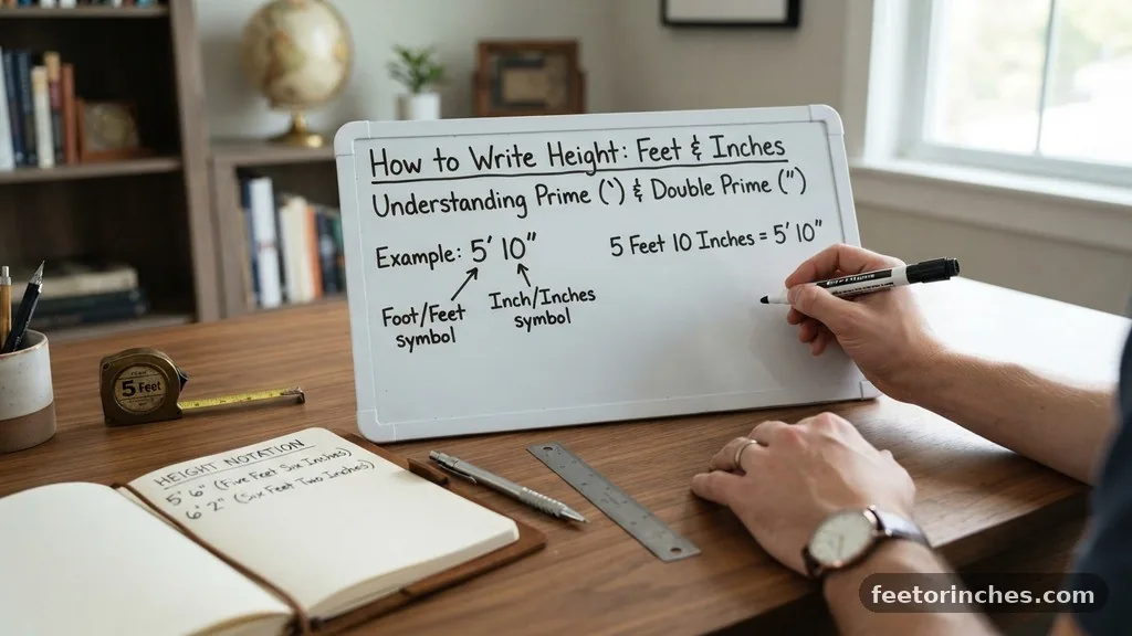 Understanding the Prime and Double Prime - Feet and Inches Symbol: How to Write Height