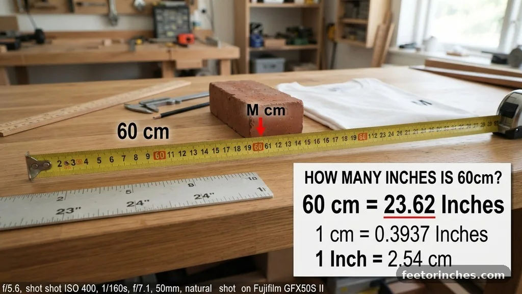 Visualizing 60 Centimeters - How Many Inches Is 60cm?