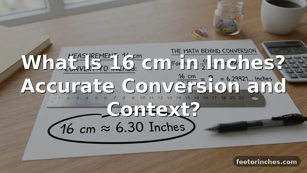 What Is 16 cm in Inches? Accurate Conversion and Context?