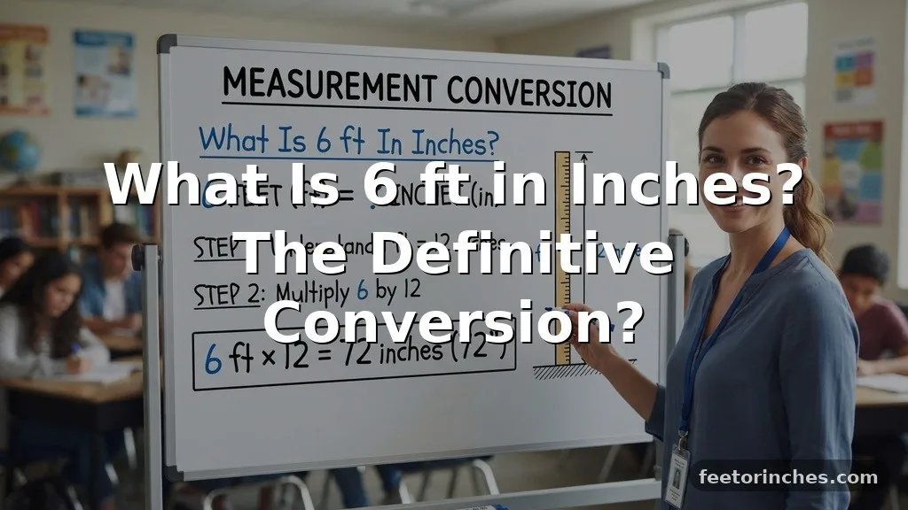 What Is 6 ft in Inches? The Definitive Conversion?