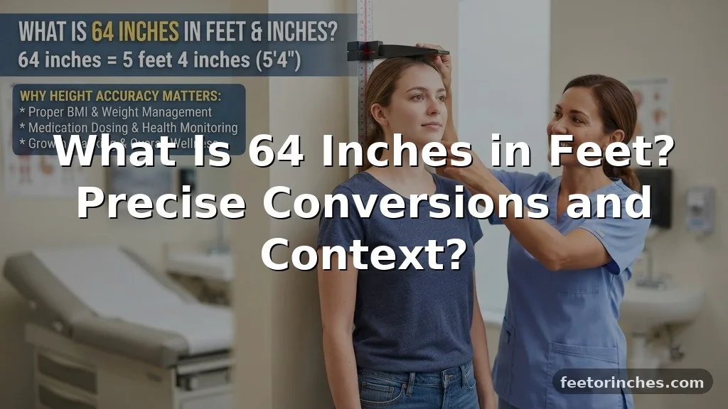 What Is 64 Inches in Feet? Precise Conversions and Context?