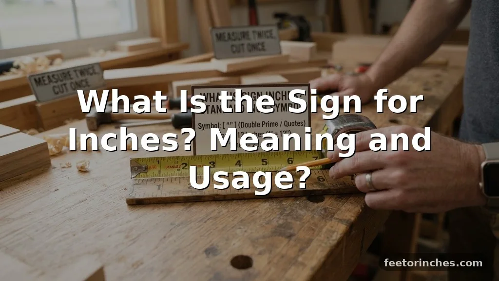 What Is the Sign for Inches? Meaning and Usage?